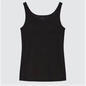 Uniqlo Heattech Black Bra Tank Sleeveless Layering Top S Small